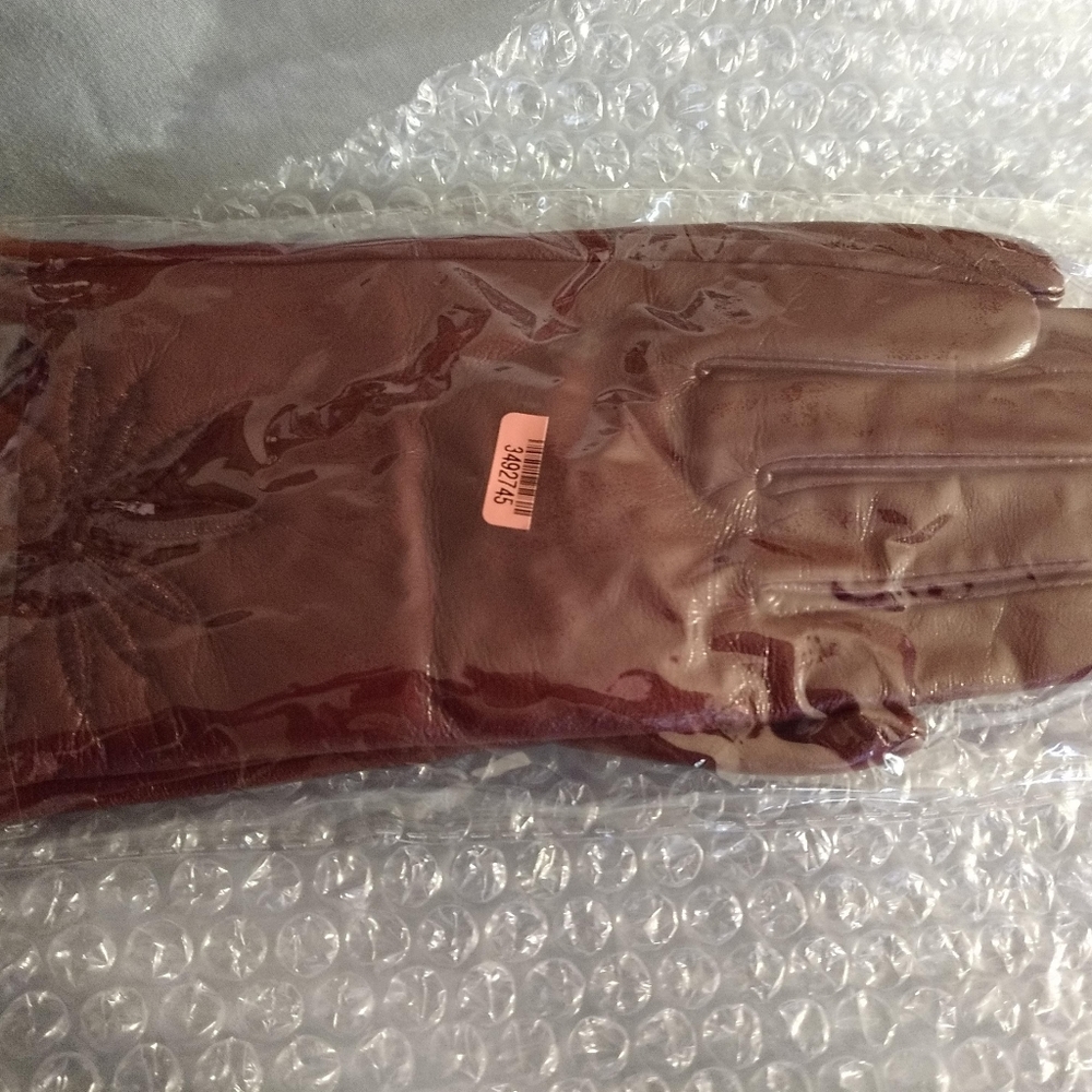 Maroon Women's Leather Gloves